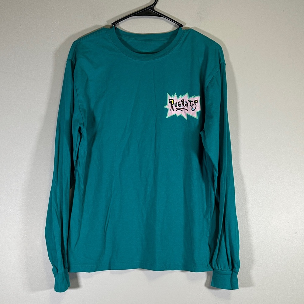Nickelodeon Teal Long Sleeve Rugrats Shirt medium